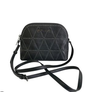 Michael Kors Black Quilted Crossbody Bag
